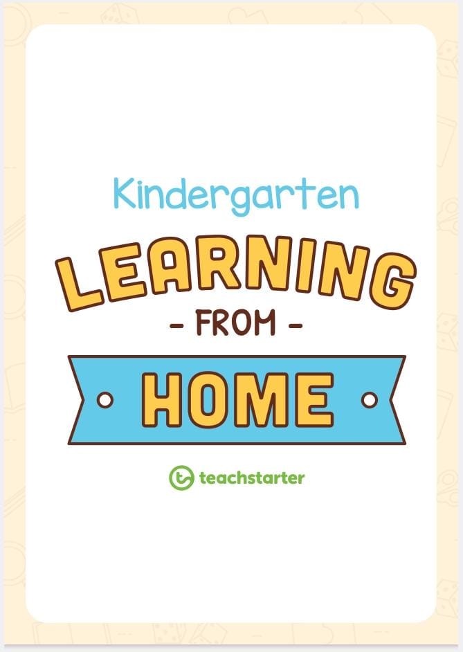 Kindergarten Learning From Home