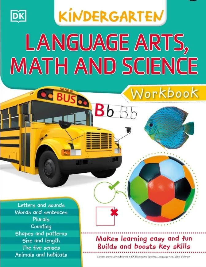 Language Arts Math And Science Kindergarten